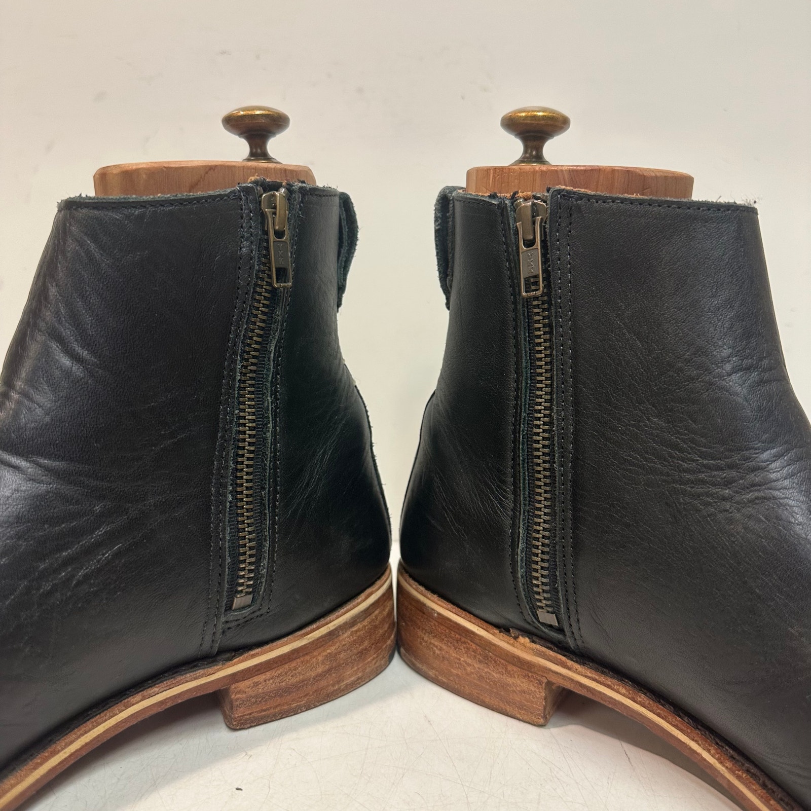 Euc Rancourt & Co. X Helm Pablo Boot Zipper Moto Ankle Made In Maine Usa 9 D — image 8 of 8